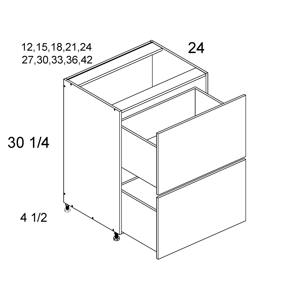 Two Drawer Bases