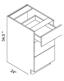 3 Drawer Base Cabinet