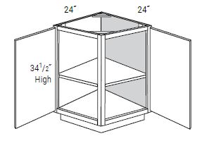 Angled Base End Cabinets