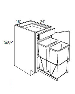 Base Cabinets with Trash Pullout-B18TR