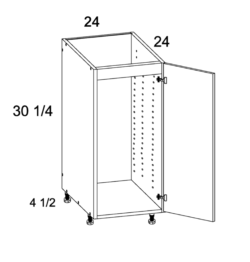 Full Height Single Door Sink Base