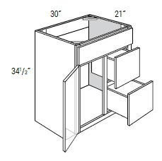 1 Doors 1 Drawer Vanity Base Cabinets